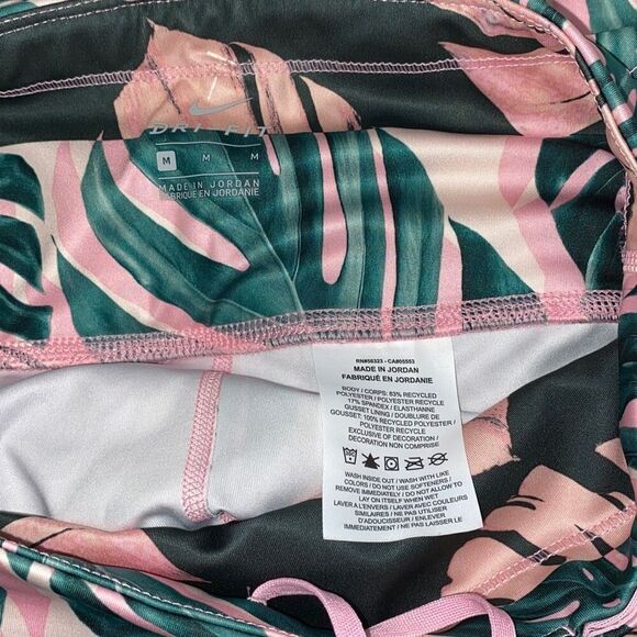 Nike Women's Pink High Waisted Crop Dri Fit Leggings Size Medium - Picture 7 of 11